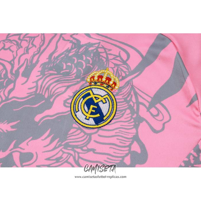 Chandal del Real Madrid Dragon 2024-2025 Manga Corta Rosa - Pantalon Corto